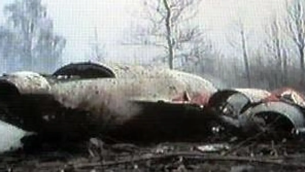 Trosky letounu polského prezidenta