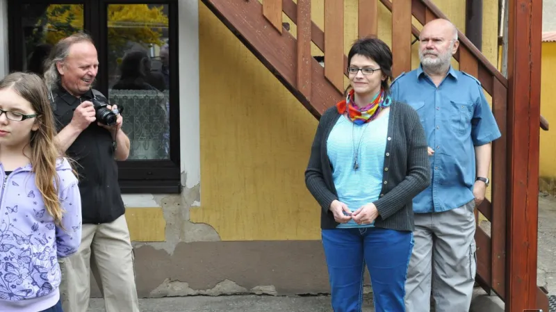 Z vernisáže výstavy Marty Černické