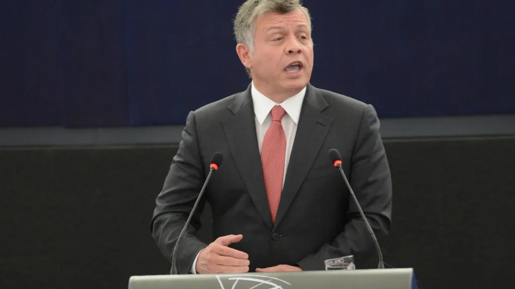 Abdalláh II. v Evropském parlamentu