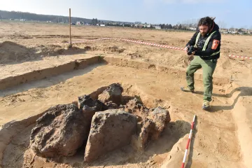 Archeologové našli u Bzence keltskou železářskou pec ze třetího století před Kristem