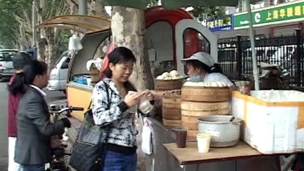 Pouliční obchod v Číně