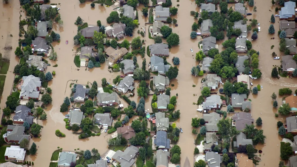 Záplavy v okolí coloradského Boulderu