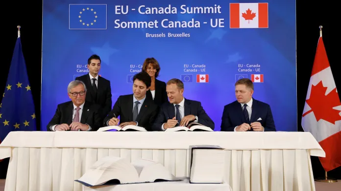 Podpis dohody CETA