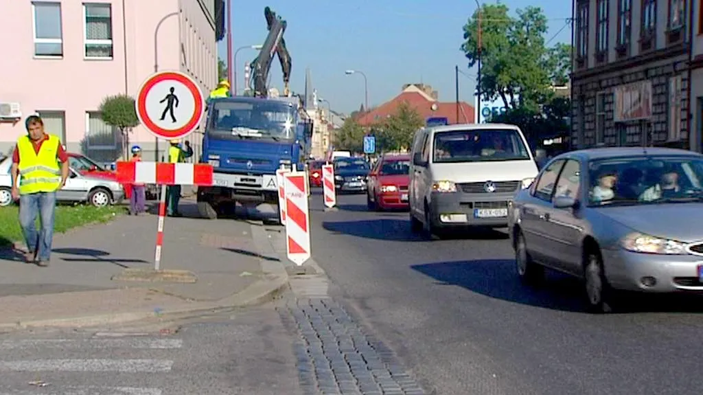 Dopravní komplikace v Chrudimi