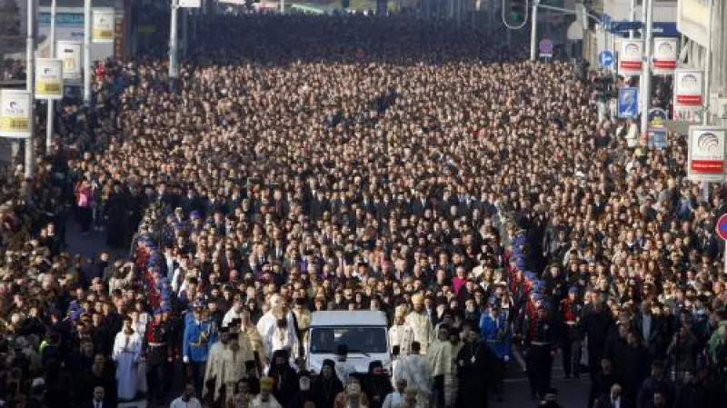 Pohřeb patriarchy Pavleho