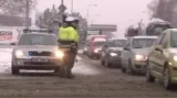 Na jižní Moravě sněží a přibývá dopravních nehod