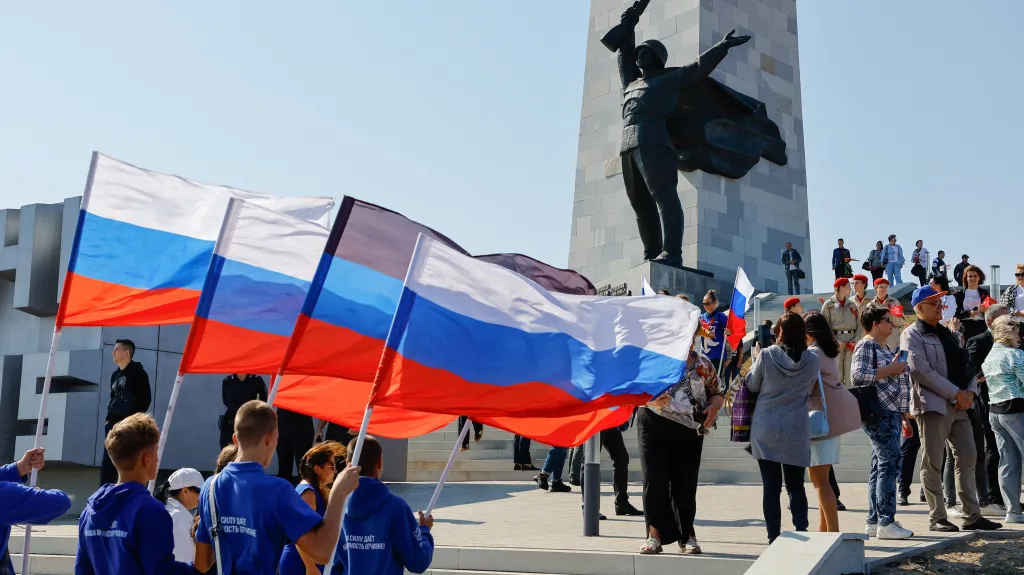 Ilustrační foto – Připomínka událostí druhé světové války v Ruskem okupované Doněcké oblasti (září 2025)