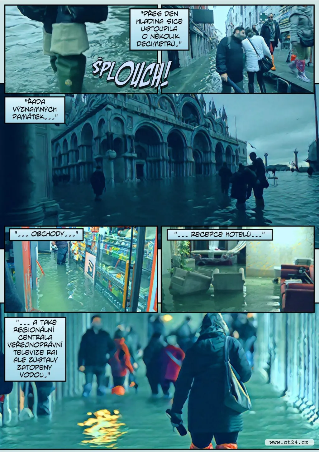 Obchody i památky pod vodou. Italská vláda vyhlásila v Benátkách stav nouze