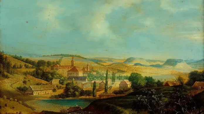 František Richter: Mitrov – pohled na zříceninu (1824), Moravská galerie v Brně