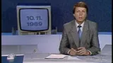 Televizní noviny ČST o nehodě Balt-Orient expresu 10. listopadu 1989