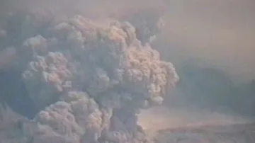 Aktivní sopka na Kamčatce