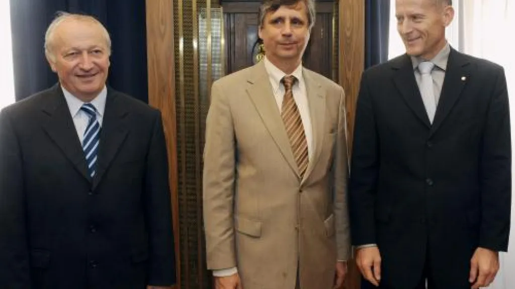 Zdeněk Tůma, Jan Fischer a Eduard Janota
