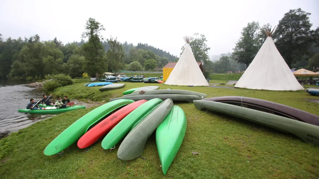 Vodáci ve Vyšším Brodě