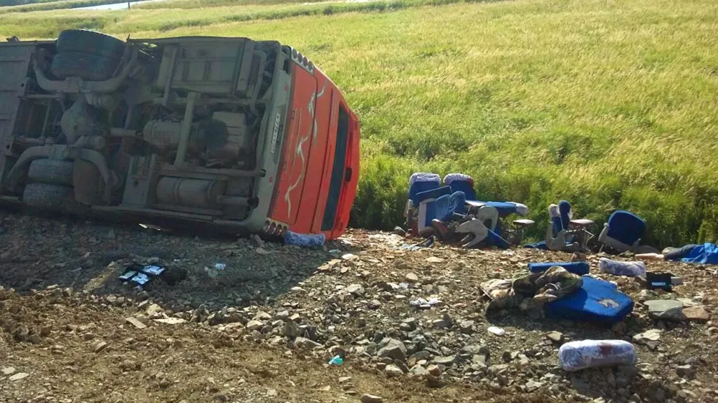 Tragická srážka autobusů v Rusku