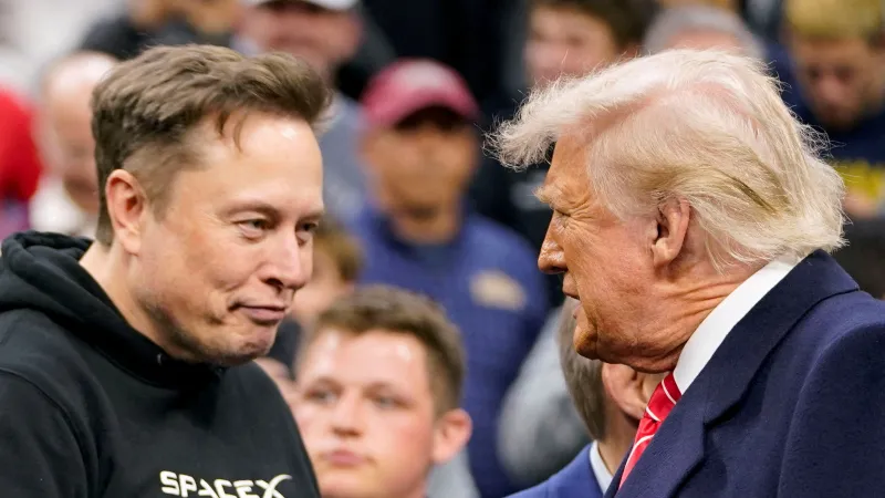 Elon Musk a Donald Trump