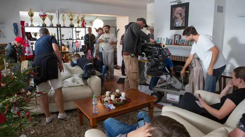 Natáčení filmu Správnej dres