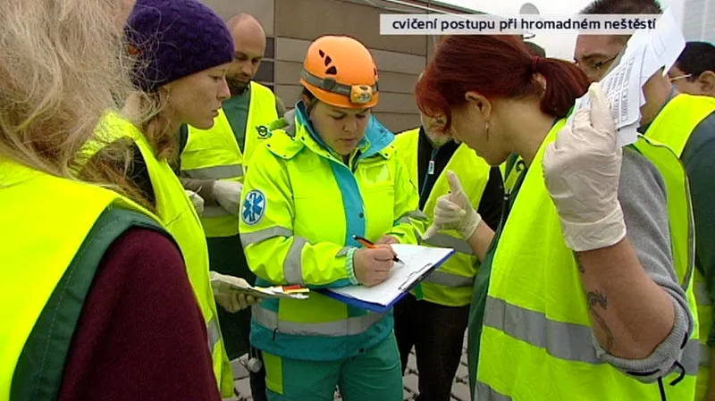 Cvičení záchranářů – hromadné neštěstí
