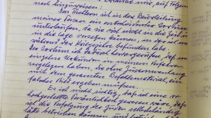 Eichmannův dopis s žádostí o milost