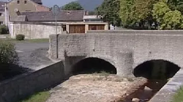 Most přes potok Bouřlivec v Lahošti