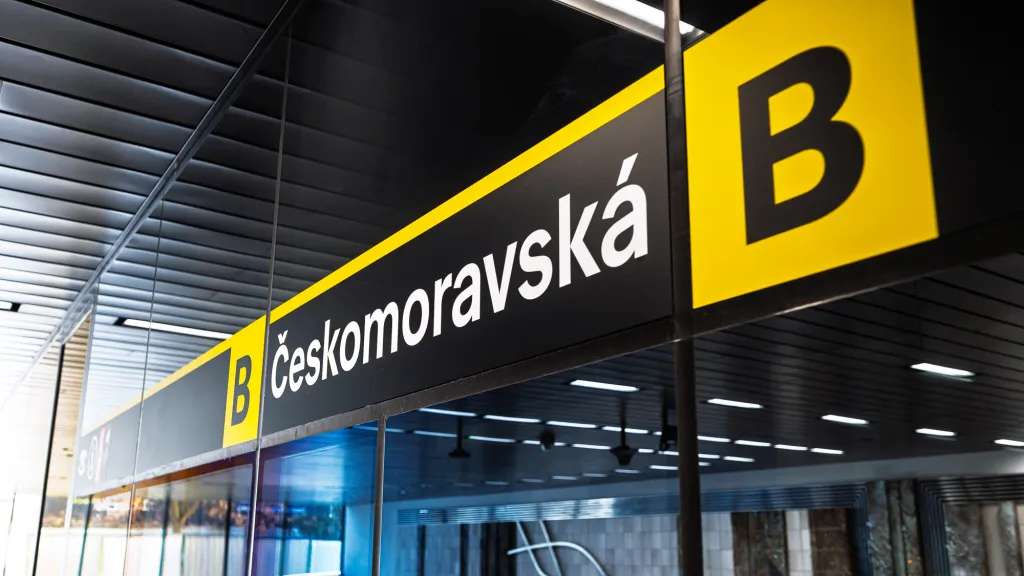 Nově zrekonstruovaná stanice metra B Českomoravská