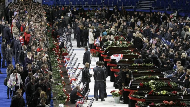 Loučení s hokejisty Jaroslavle