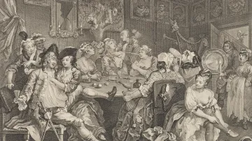 William Hogarth / A Rake's Progress (Vzestup zpustlíka) III, 1735