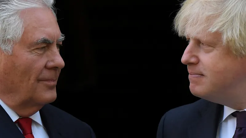 Rex Tillerson a Boris Johnson