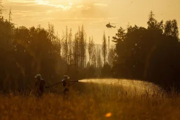 Cesty k požáru v Českém Švýcarsku byly neprůjezdné, popsali u soudu hasiči