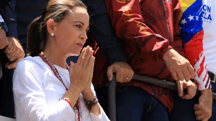 Vůdkyně venezuelské opozice María Corina Machadová