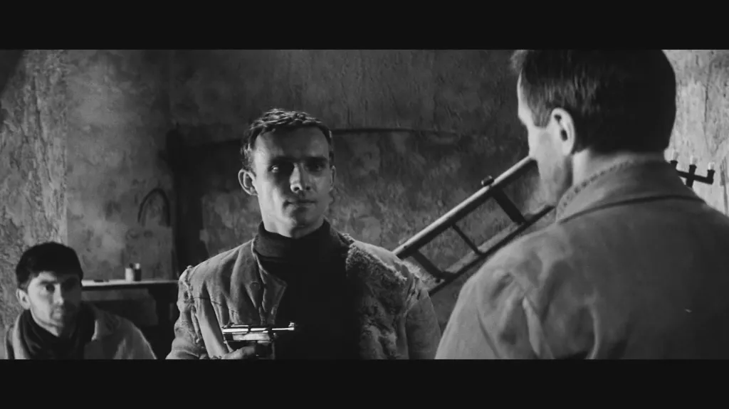 Rudolf Jelínek ve filmu Atentát (režie: Jiří Sequens, 1964)