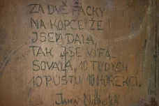  Básně, vzkazy, protesty. Historici digitalizují nápisy na zdech cel bývalé brněnské věznice na Cejlu