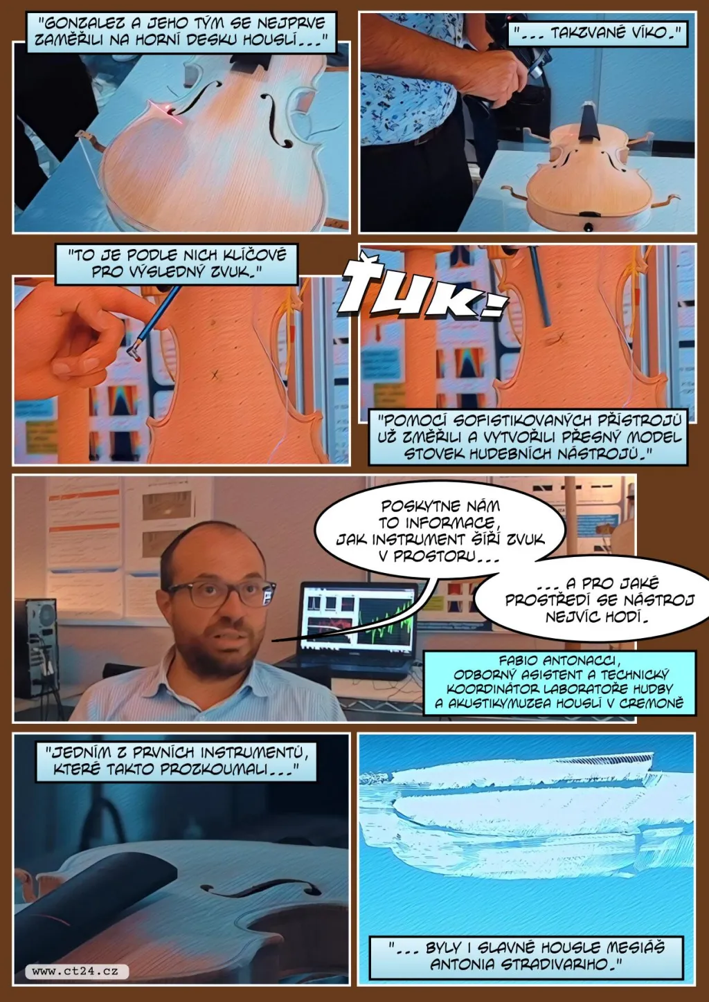 Umělá inteligence má stvořit housle