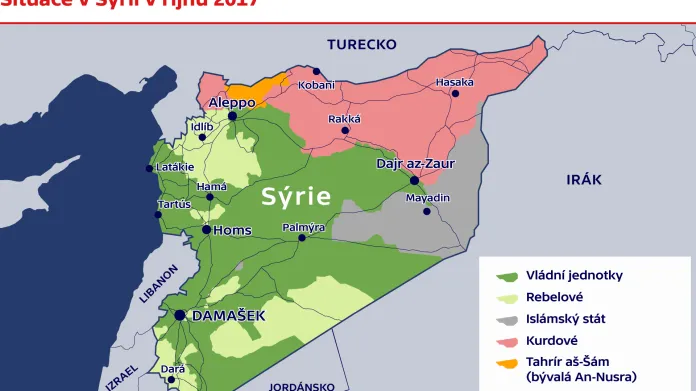 Situace v Sýrii v říjnu 2017