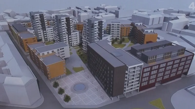 Vizualizace projektu v areálu Vlněny