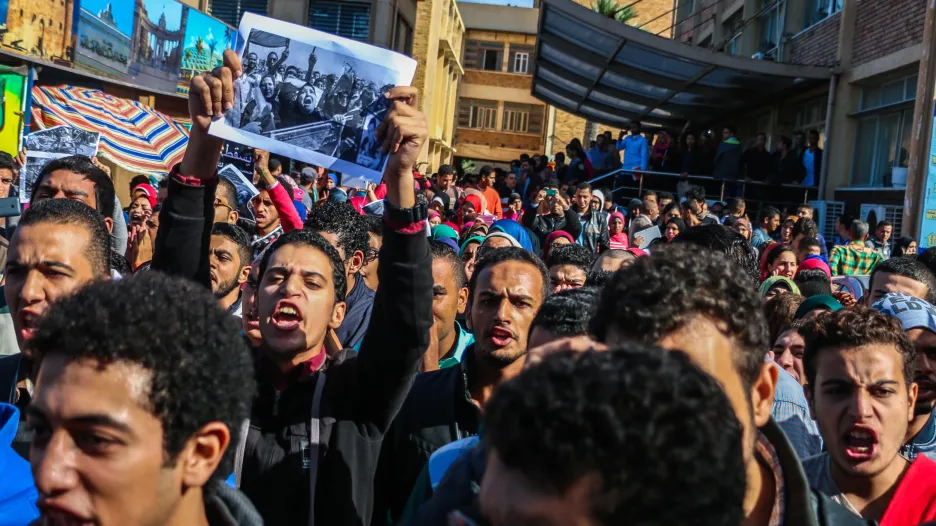 Protesty na Alexandrijské univerzitě