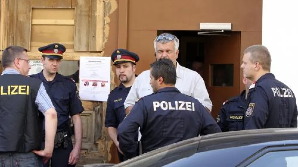 Policie na místě přestřelky