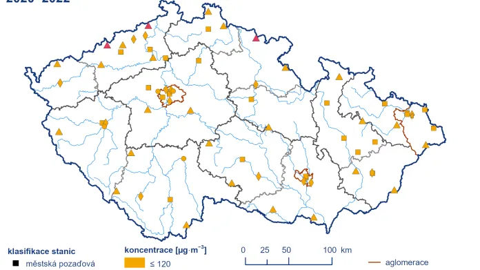 Nejvyšší koncentrace ozonu za tři roky v Česku