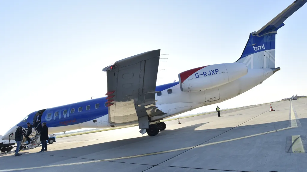 Letecká linka spojující Brno a Mnichov bmi regional, později známá jako Flybmi