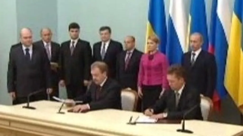 Podpis dohody o dodávkách plynu