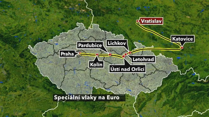 Cesta na Euro vlakem