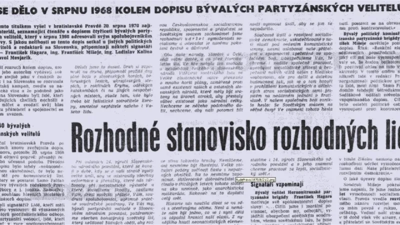 Rudé právo ze srpna 1970