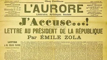 Článek Émila Zoly na obranu Alfreda Dreyfuse