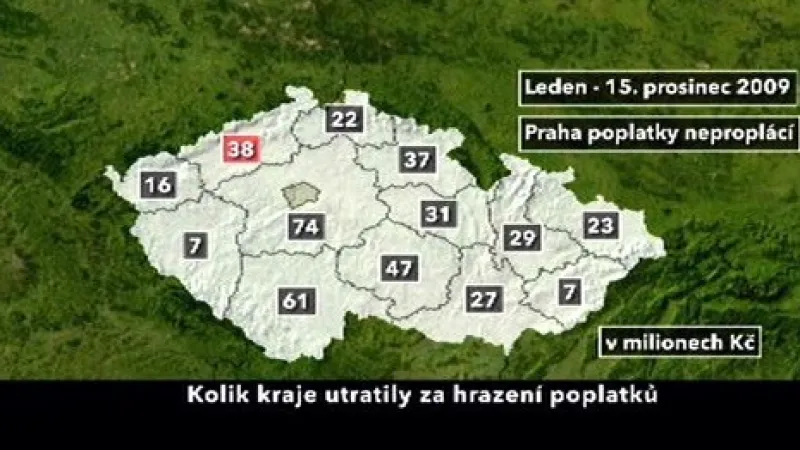 Kolik kraje utratily za hrazení poplatků
