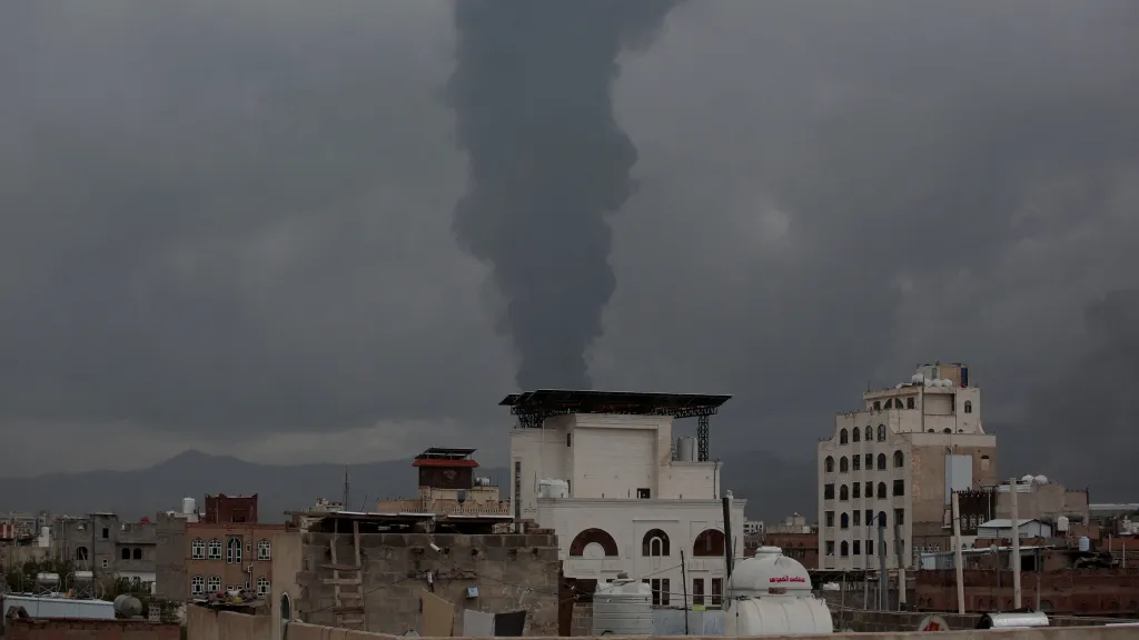 Následky izraelského útoku na jemenské město Saná, 24. srpna 2025