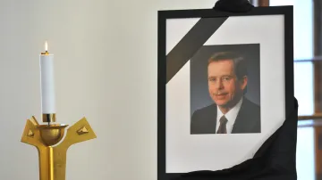 Václav Havel - místo pro podpis kondolenčních listin