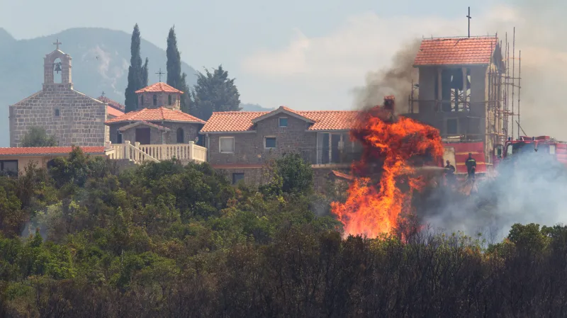 Požár v Černé Hoře