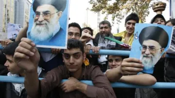 Protiamerická demonstrace v Teheránu