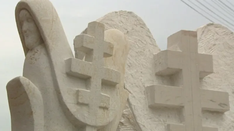 Socha Cyrila a Metoděje pro Ratíškovice