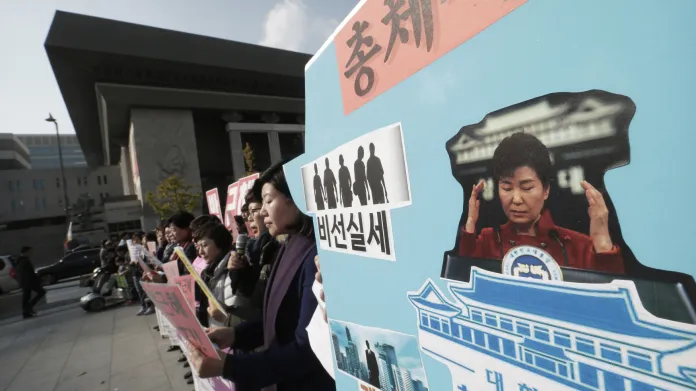 Protesty v Jižní Koreji