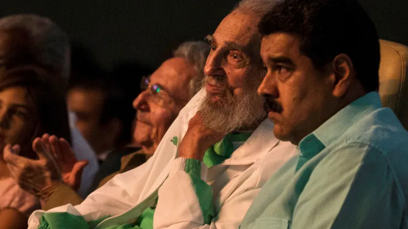 Fidel Castro a venezuelský prezident Nicolas Maduro